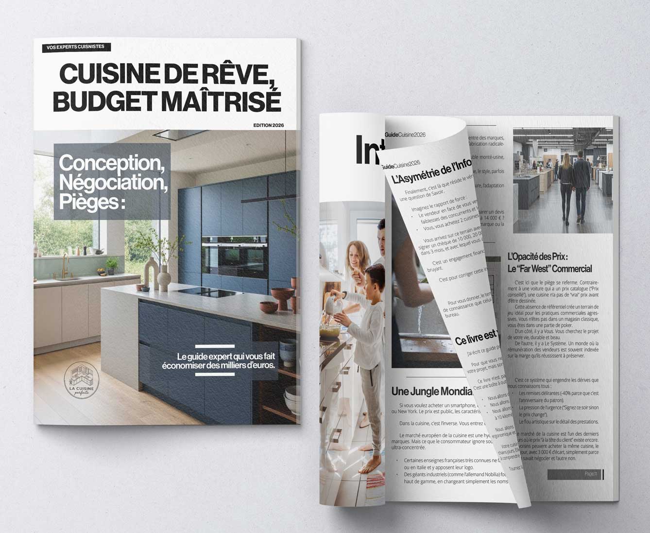 Le guide Cuisine de Rêve, Budget Maîtrisé, couverture et pages intérieures